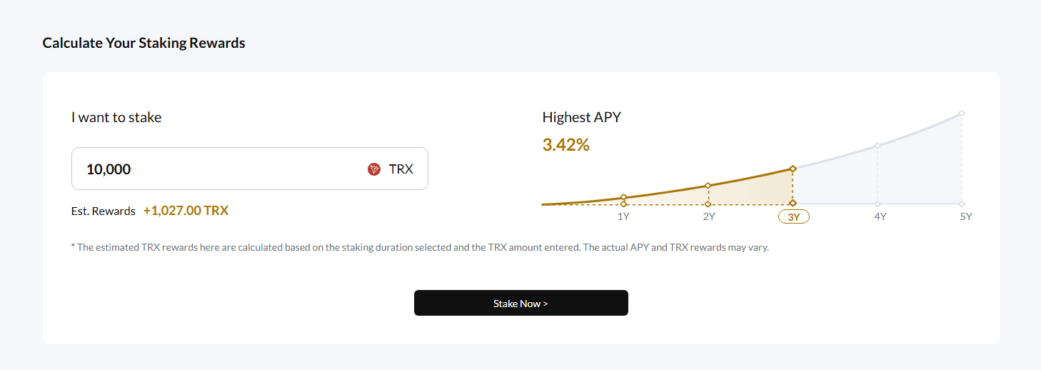 Tron Staking UI